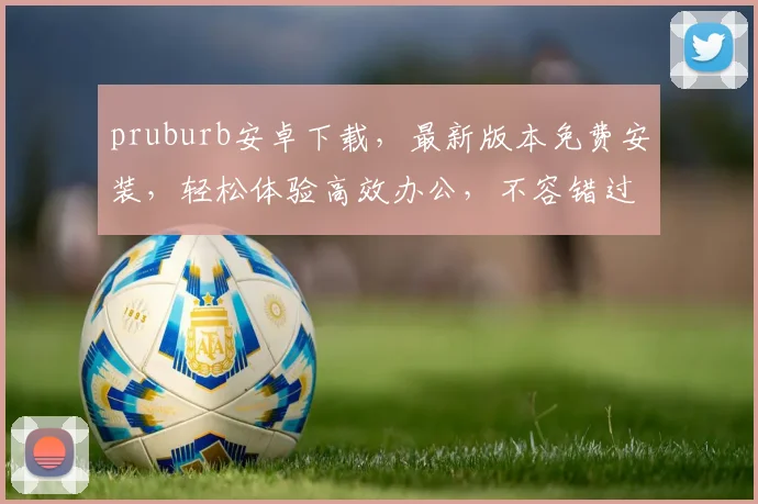 pruburb安卓下载，最新版本免费安装，轻松体验高效办公，不容错过
